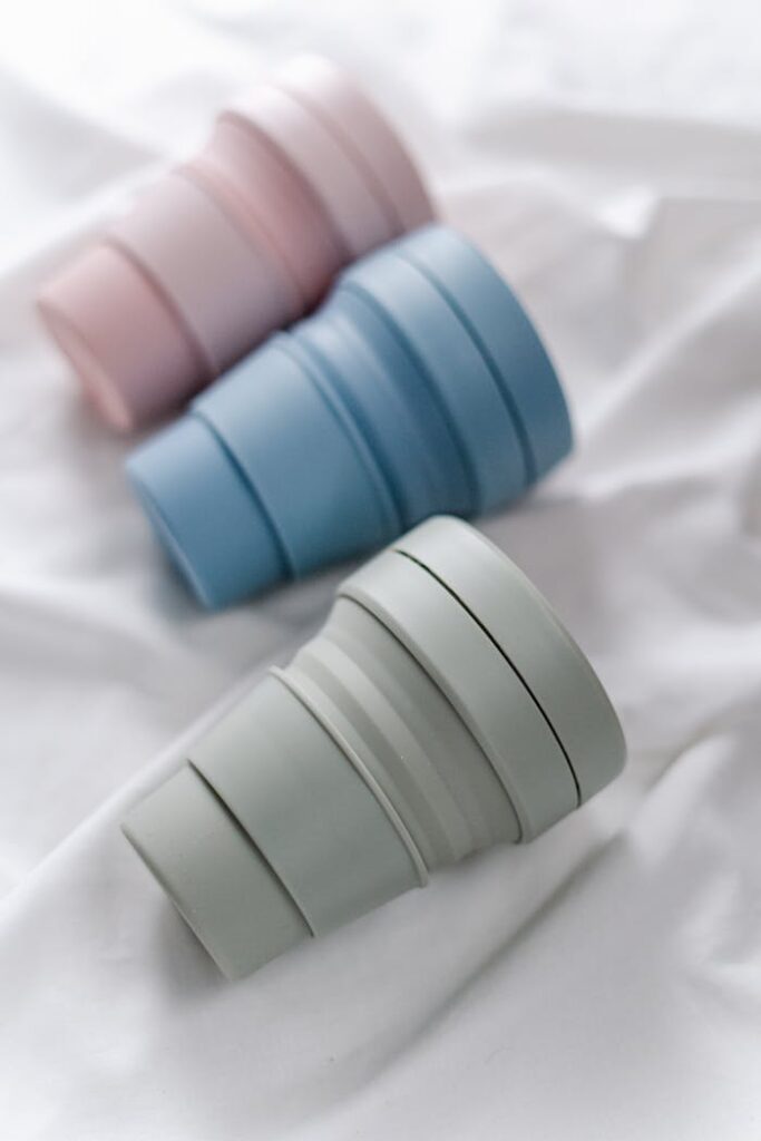 mikonsupply colorful silicone coffee cups, perfect for zero waste lifestyle.