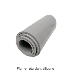 Fire-resistant silicone